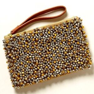 Anthropologie Jasper & Jeera Blanc De Blancs Clutch